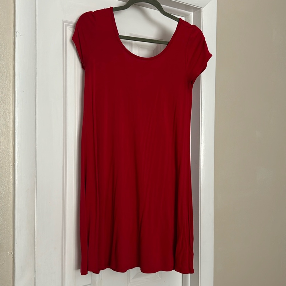 Red socialite mini dress